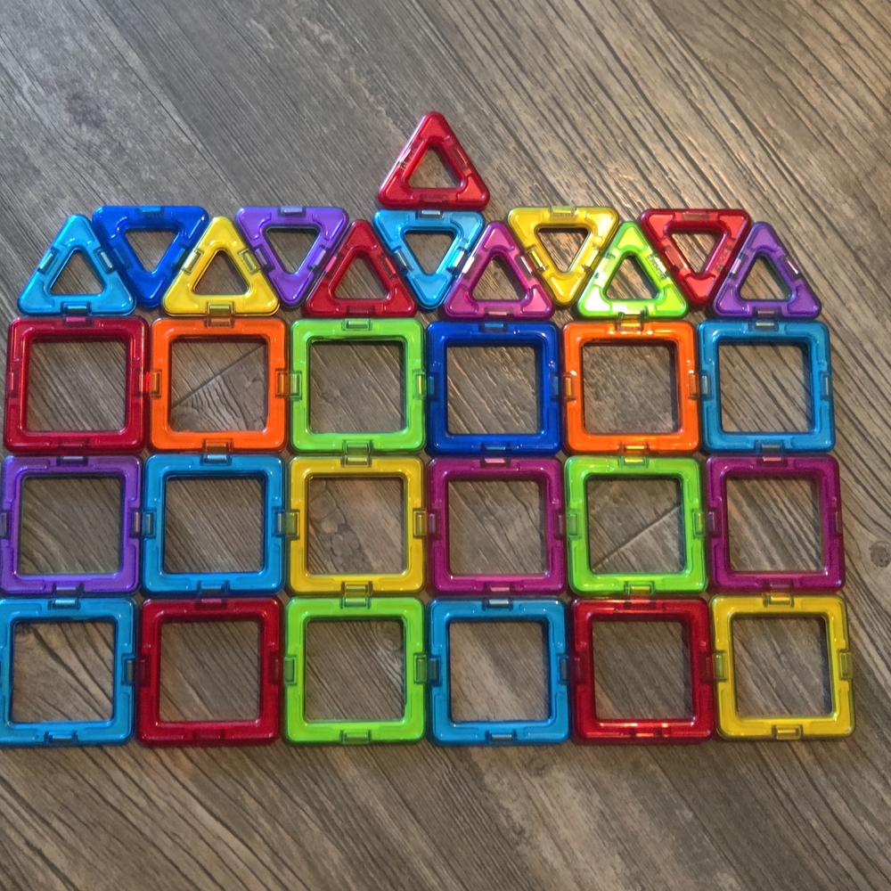 Colorful Magnetic Building Blocks Set